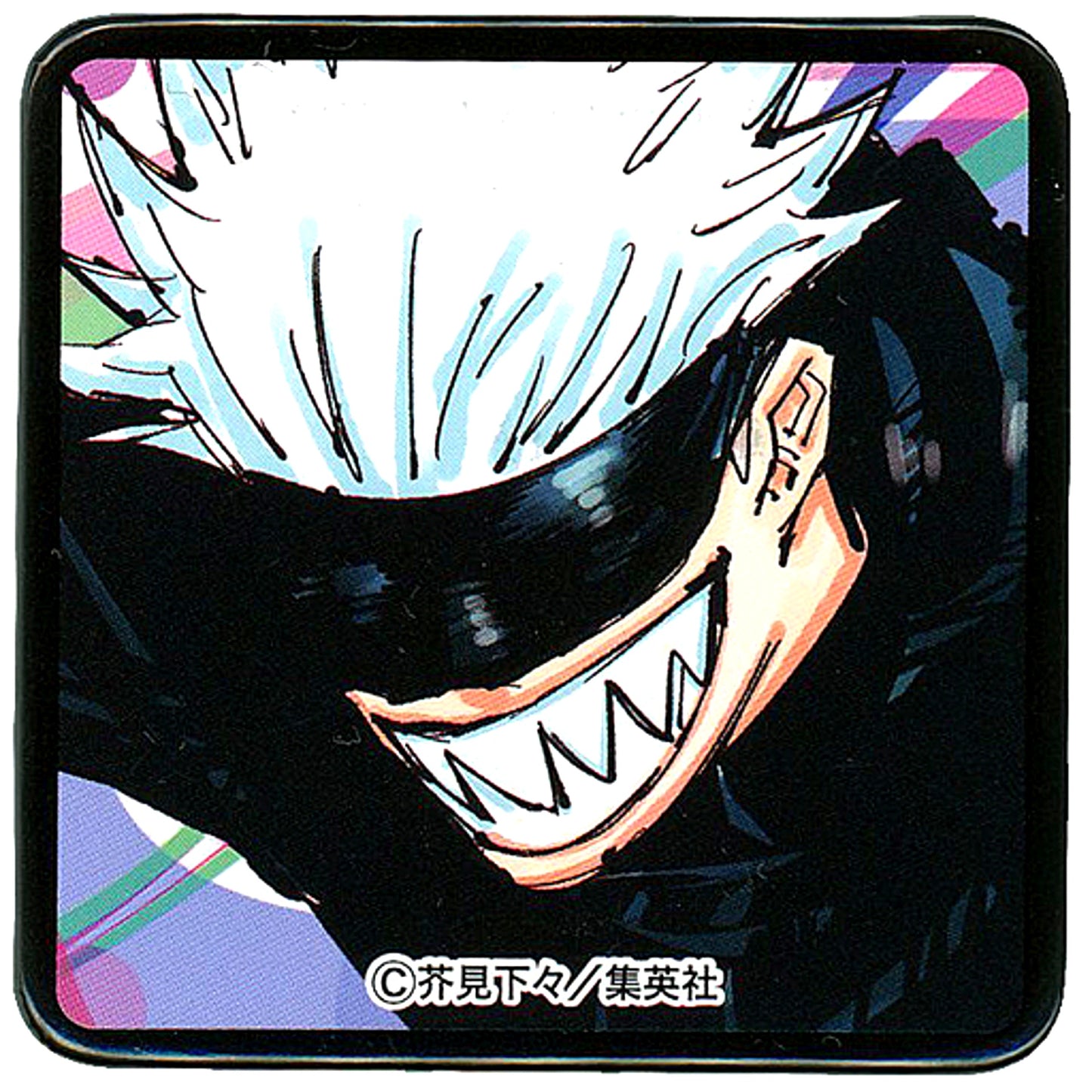 Satoru Gojo Jagged Teeth Jujutsu Kaisen Square Button Collection Vol.1 [USED]