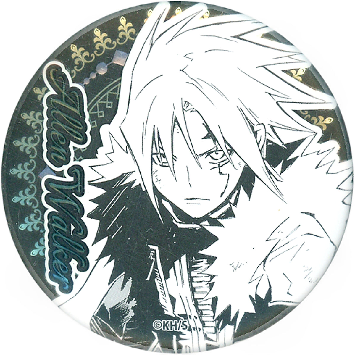 D.Gray-man Allen Walker Decollection Can Badge Original Art Exhibition: Katsura Hoshino's World Exhibition Limited Buttons [USED]