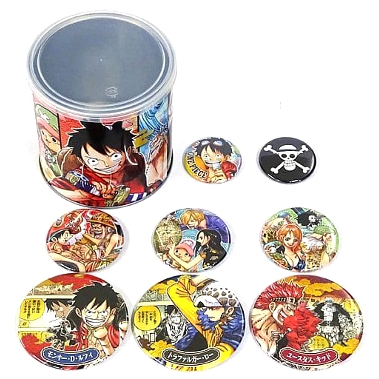 Trafalgar Law & Others One Piece Button Kanzume Weekly Shonen Jump 2020 Issue 46 Service For All Applicants [USED]