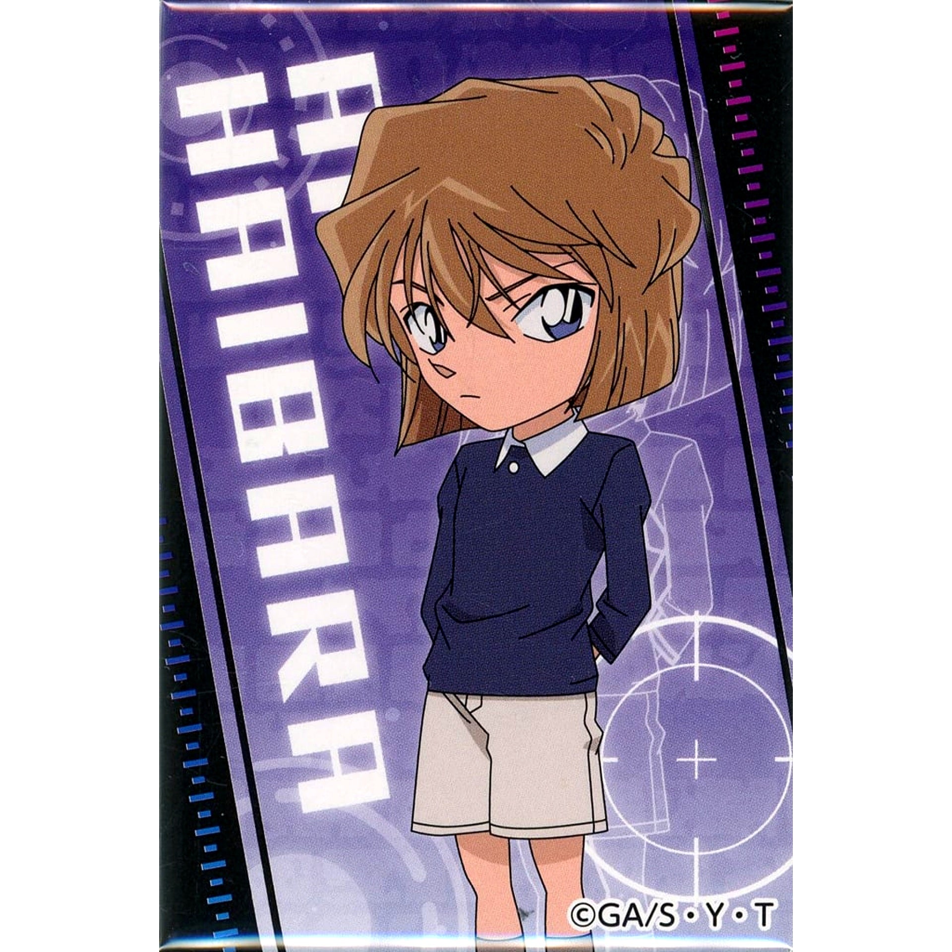 Ai Haibara Detective Conan Trading Square Button in JOYPOLIS Wangan no Rakuentoshi Joypolis [USED]