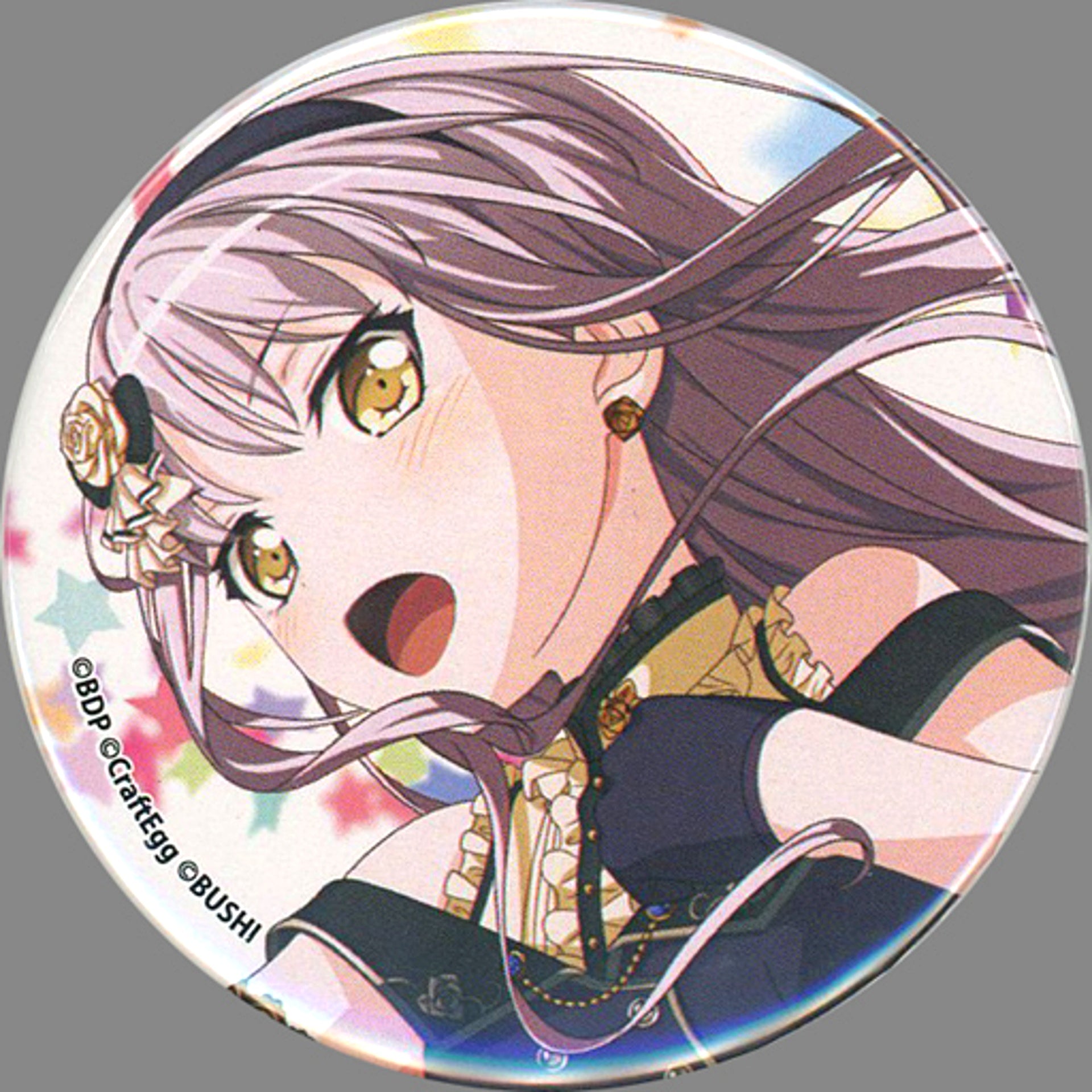Yukina Minato BanG Dream! Girls Band Party Trading Button 2021 Key Visual Ver. Bushiroad Grand Exhibition Garupa 4th Anniversary Exhibition in Gallery AaMo Goods [USED]