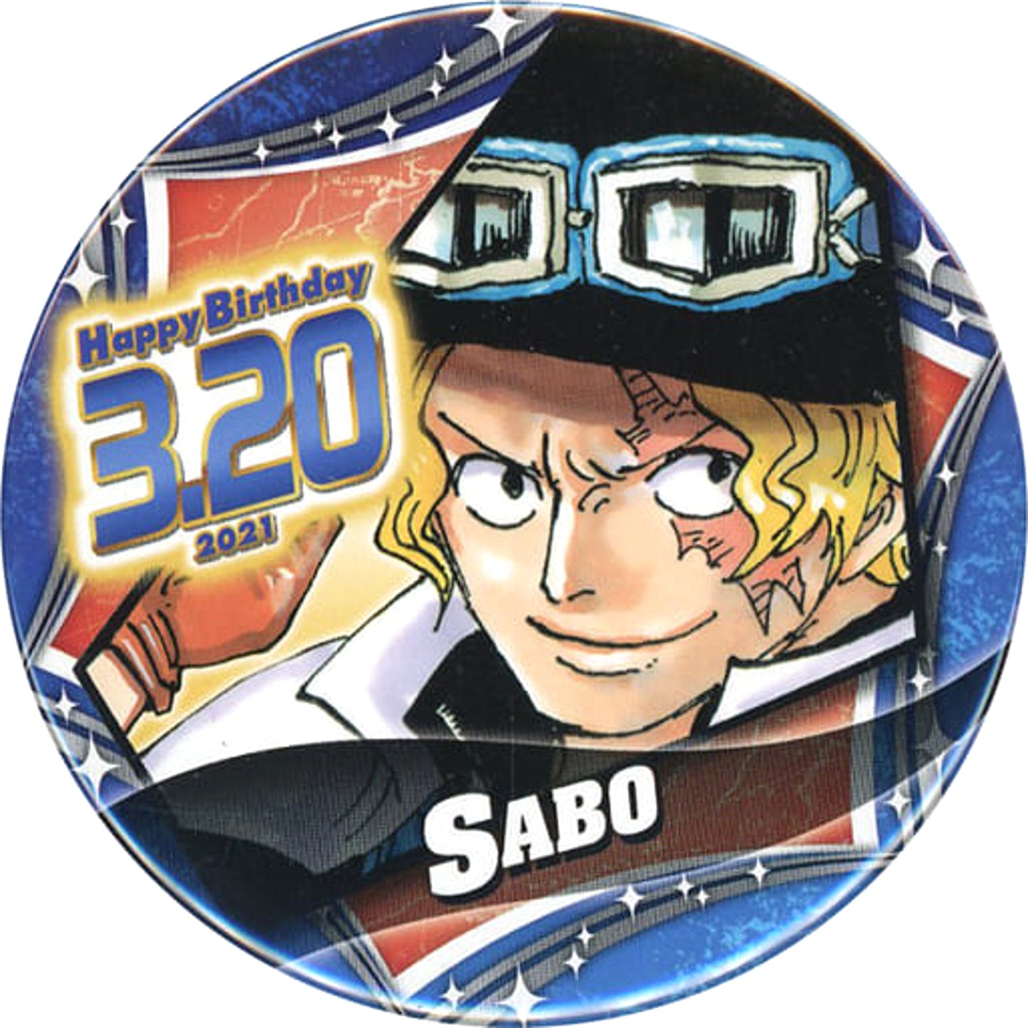 Sabo One Piece Birthday Button 2021 [USED]