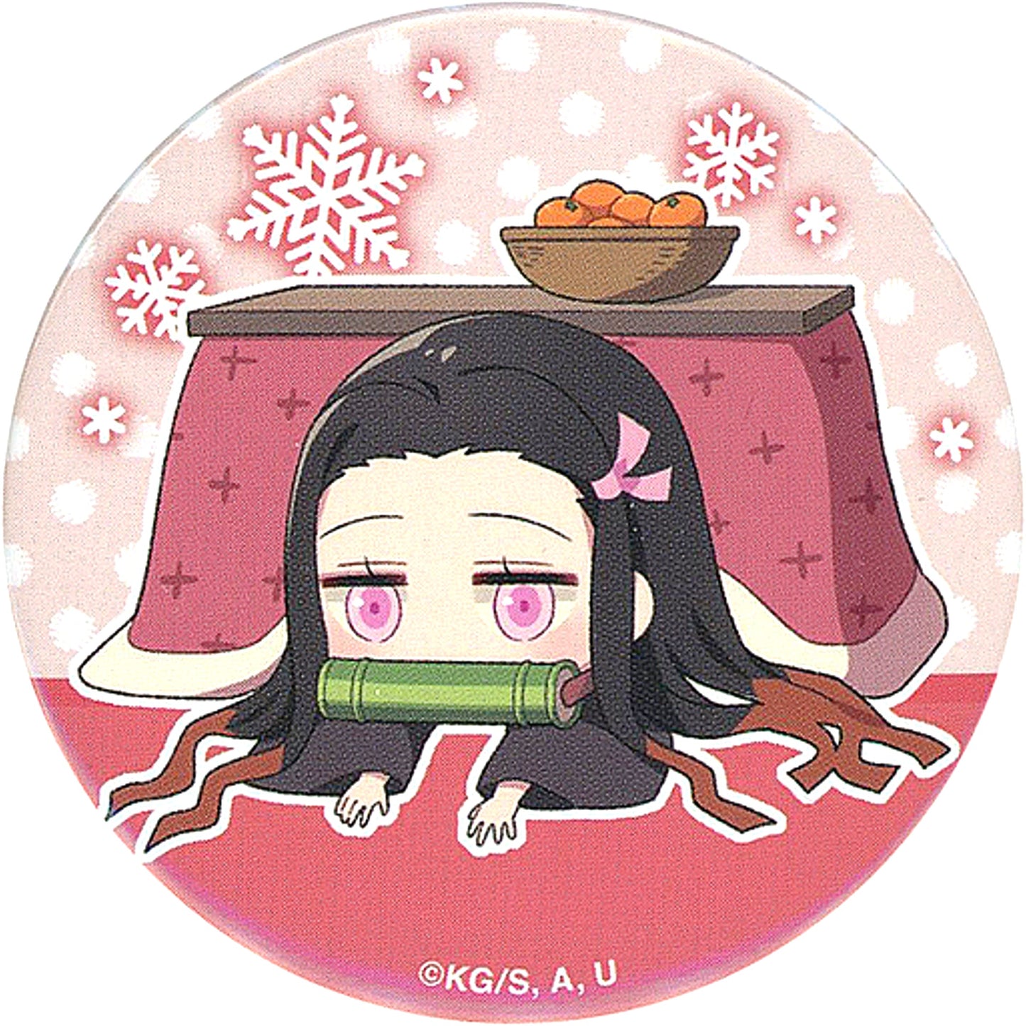 Nezuko Kamado Button Demon Slayer Mugen Train x Lawson Loppi HMV BOOKS online Ltd [USED]