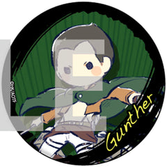 Attack on Titan Gunther Schultz Graph Art Design Can Badge 22. Levi Team Ver. Buttons [USED]
