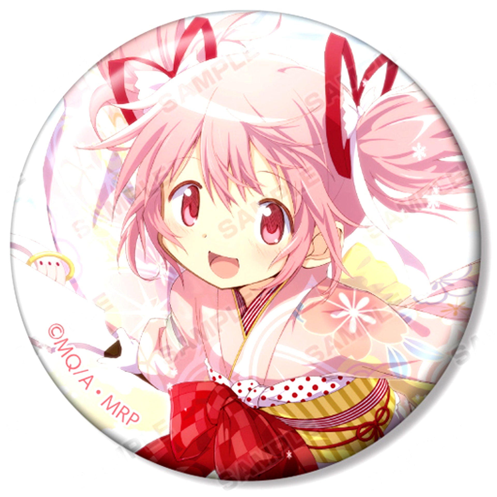 Madoka Kaname Magia Record Puella Magi Madoka Magica Side Story Kimono Ver. Trading Button Vol. 3 [USED]