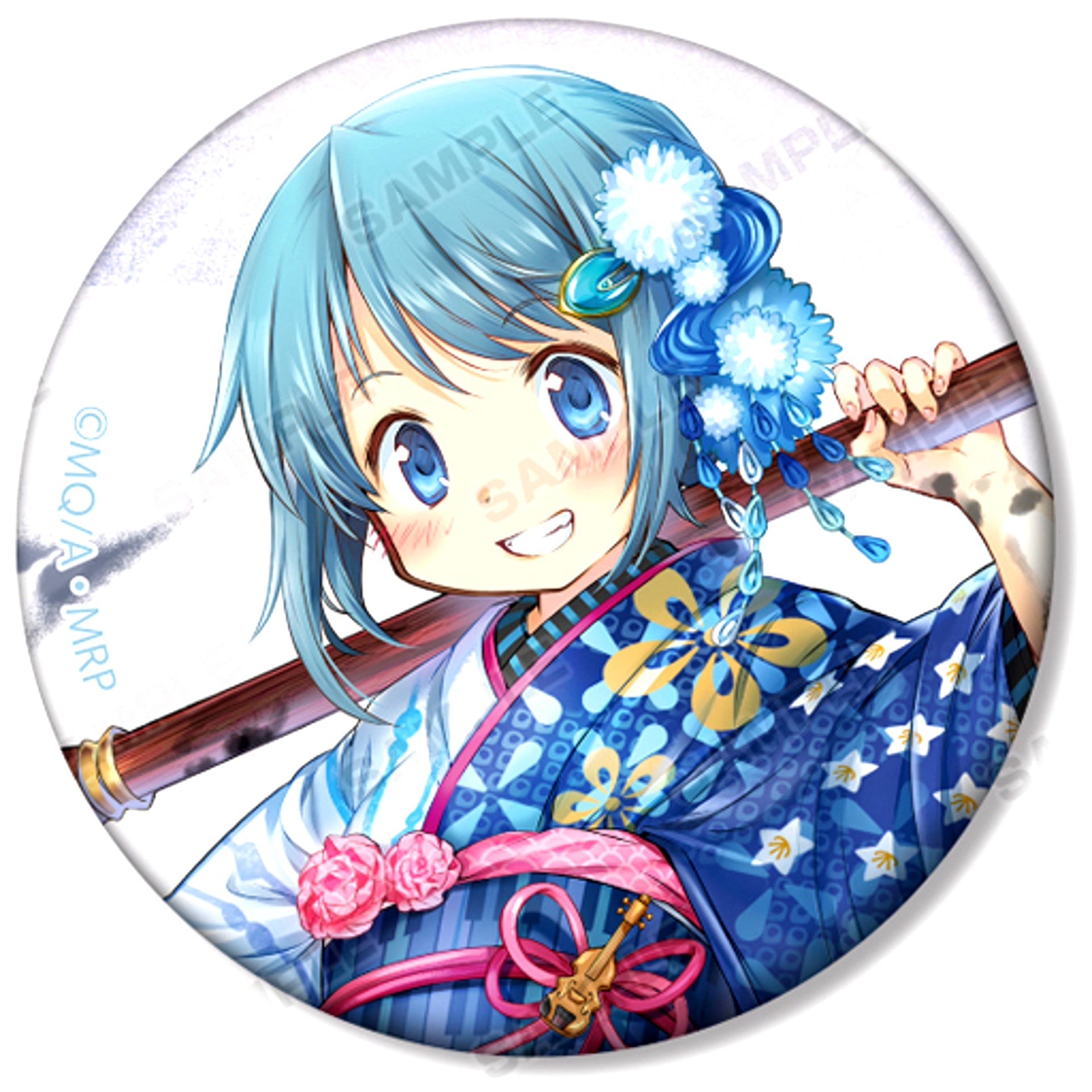 Sayaka Miki Magia Record Puella Magi Madoka Magica Side Story Kimono Ver. Trading Button Vol. 3 [USED]