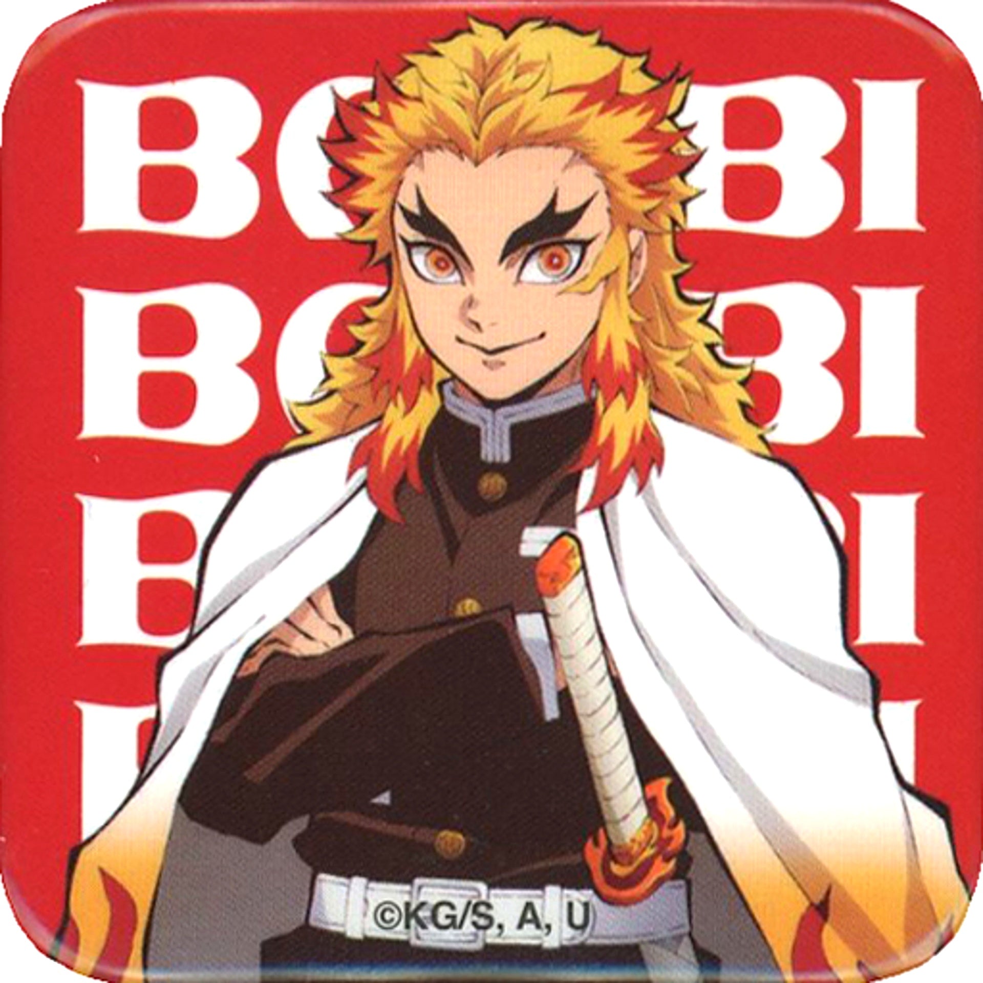Kyojuro Rengoku Demon Slayer BABBI Special Gift Button [USED]