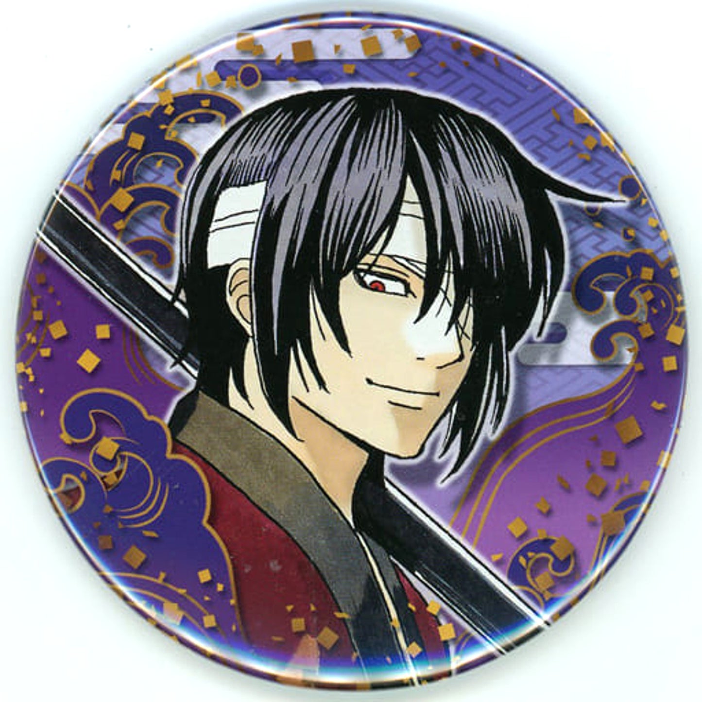Gintama Shinsuke Takasugi Collection Can Badge Part 2 Buttons [USED]