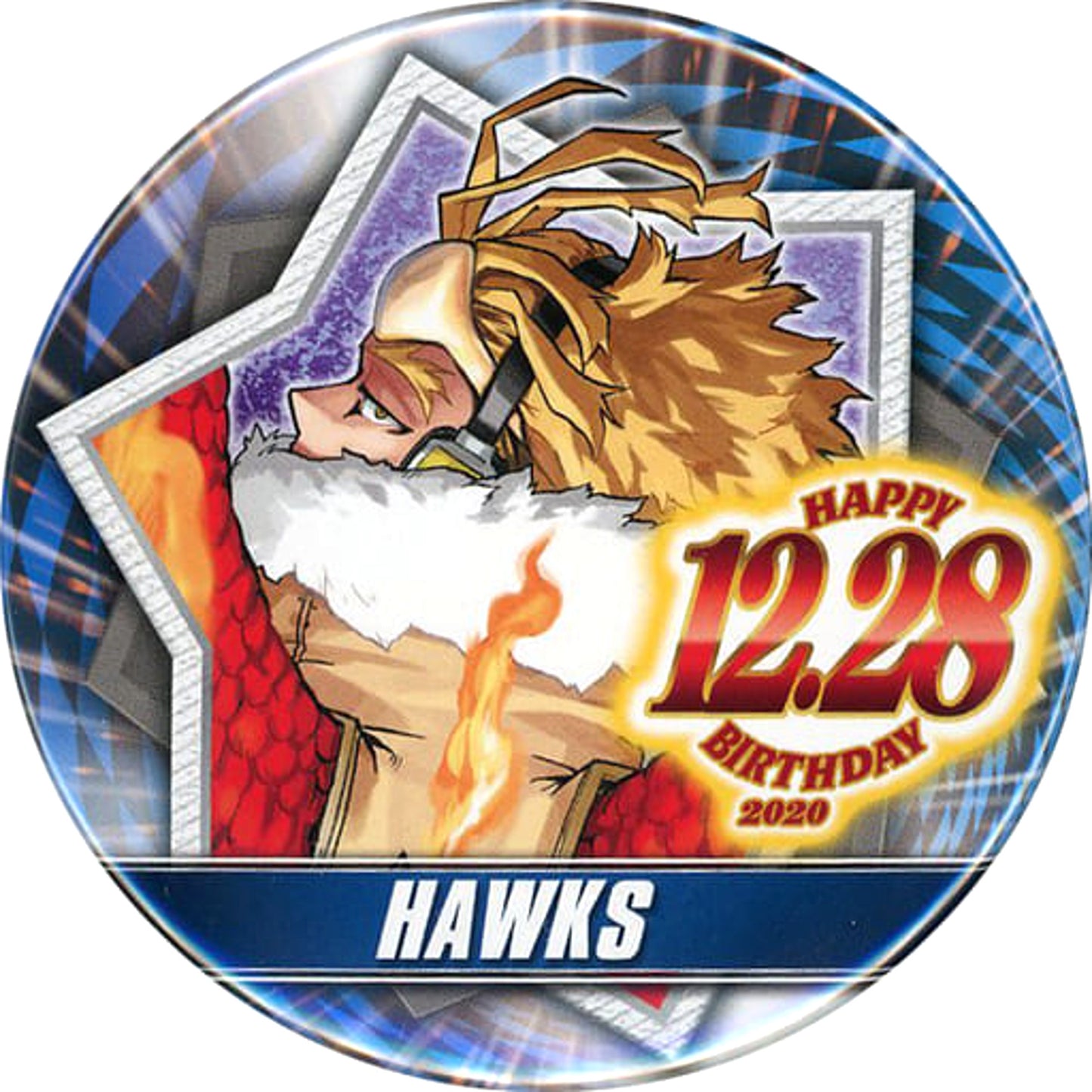 My Hero Academia Hawks Birthday Can Badge 2020 Buttons [USED]