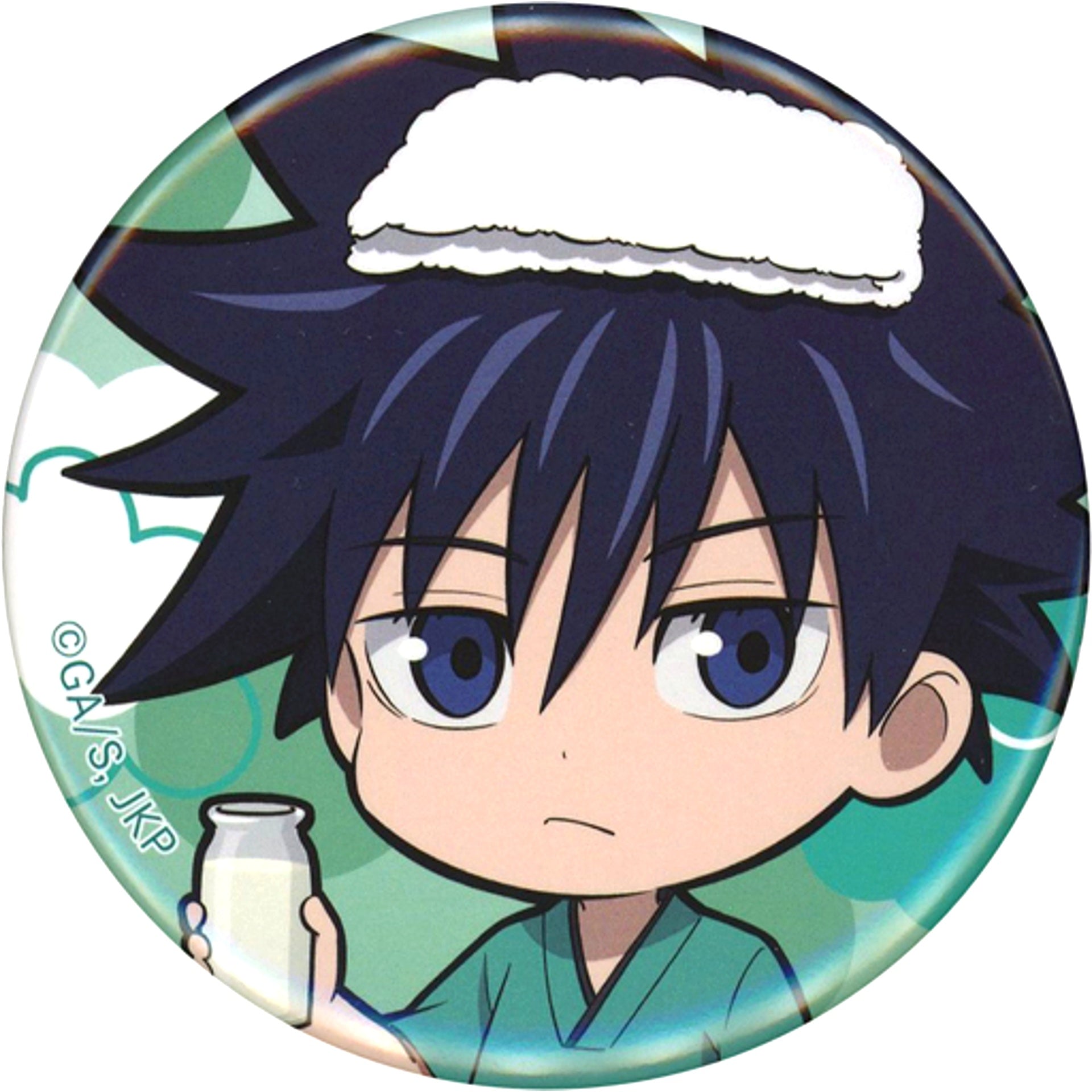Megumi Fushiguro Jujutsu Kaisen Button Mini Character Gokurakuyu RAKU SPA Gokuraku Juju Yasumi [USED]