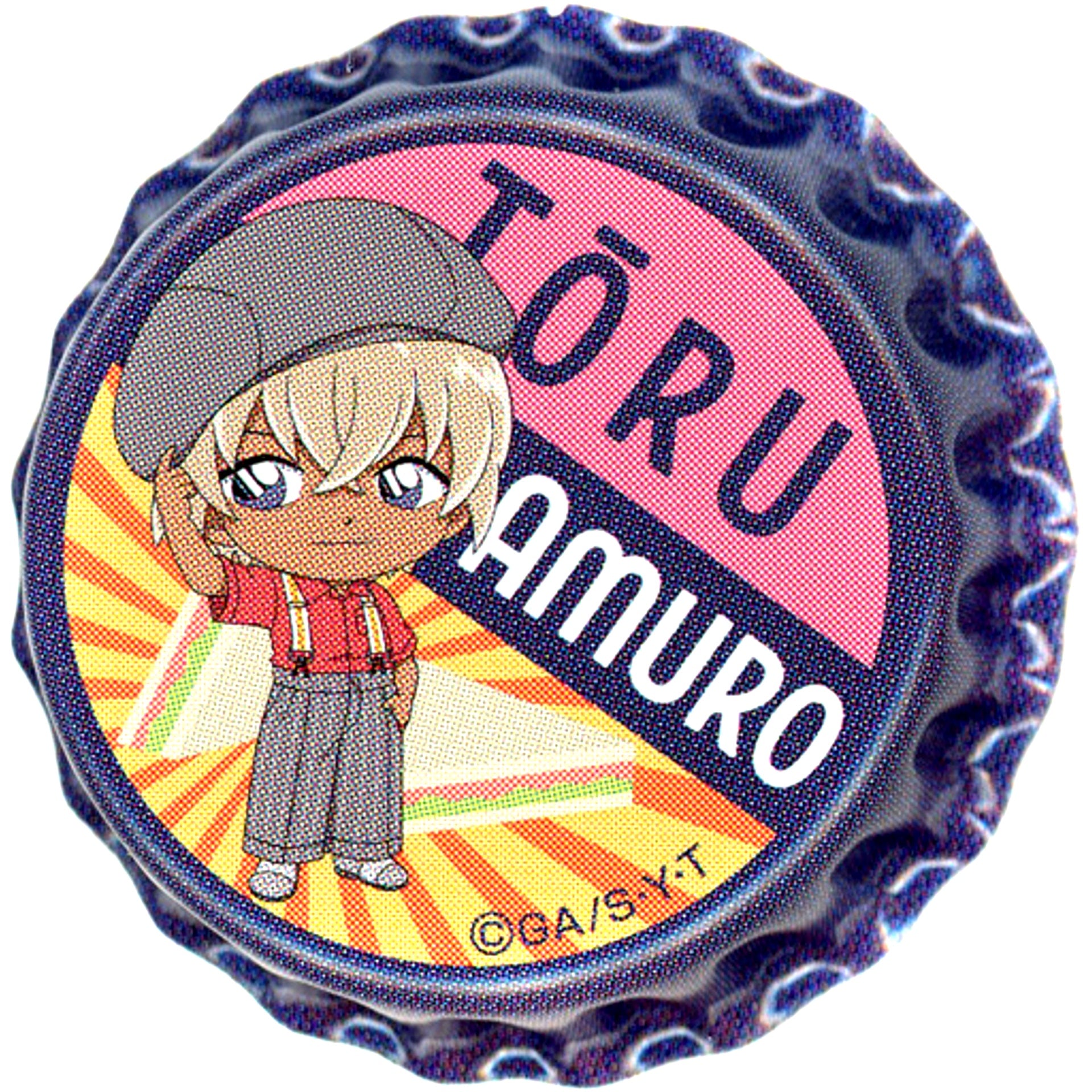 Toru Amuro Detective Conan Cafe 2021 in BOX cafe Crown Button [USED]