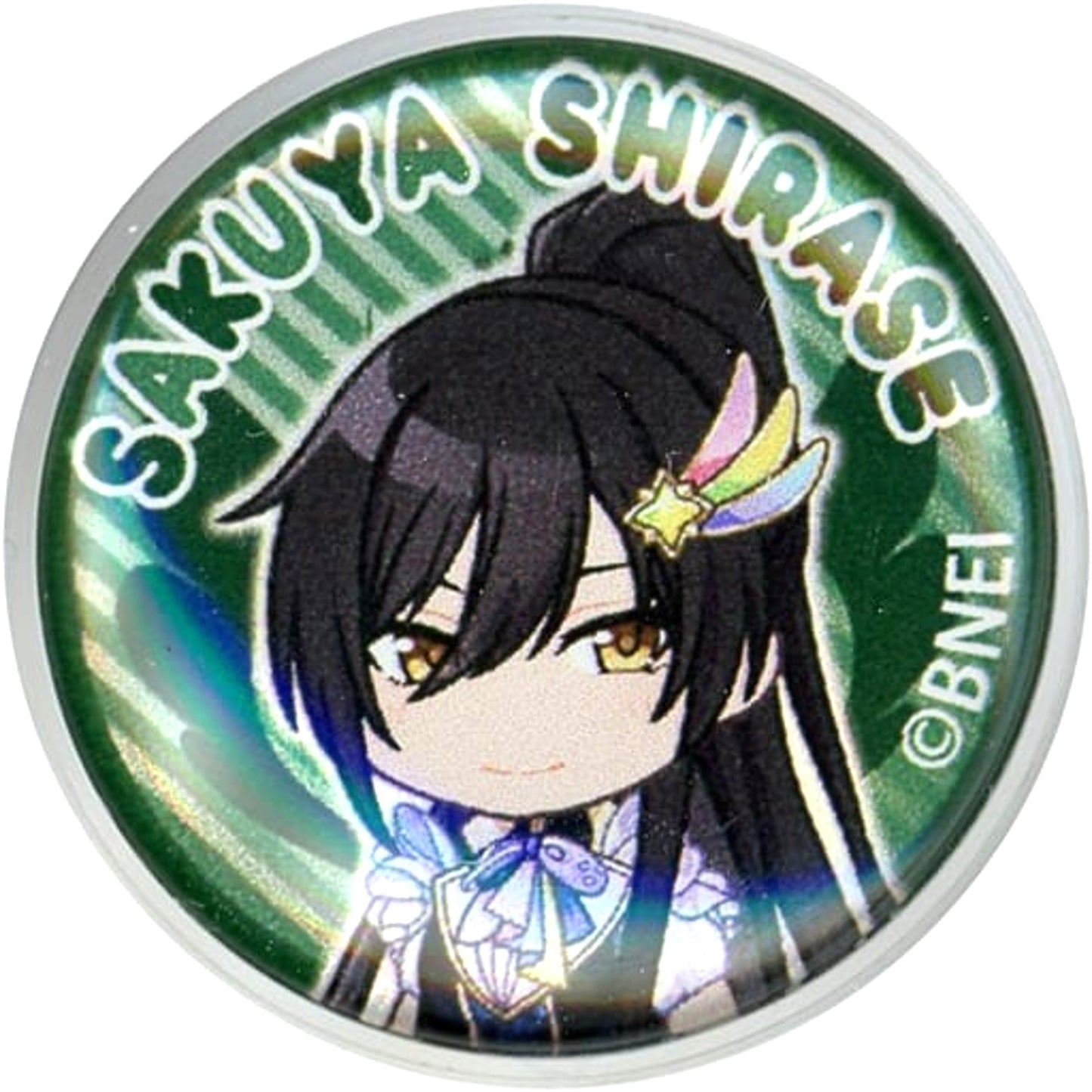 THE IDOLM@STER Shiny Colors Shirase Sakuya Petit Pin Badge Unite Birth Planetary Ver. Buttons [USED]