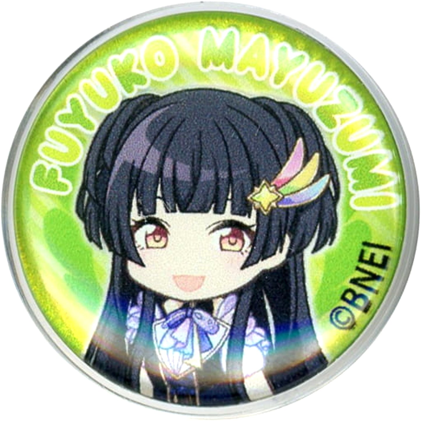 THE IDOLM@STER Shiny Colors Mayuzumi Fuyuko Petit Pin Badge Unite Birth Planetary Ver. Buttons [USED]