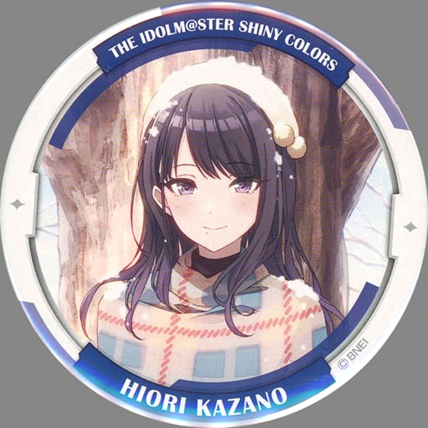 Hiori Kazano - Awayuki no Tawamure Tin Badge The Idolmaster Shiny Colors Idolmaster Official Shop Kuji Master Prize C [USED]
