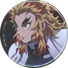 Demon Slayer: Kimetsu no Yaiba the Movie: Mugen Train Kyojuro Rengoku Can Badge Gyokukodo Banda Records Liondo Ikeya Music Limited Blu-ray/DVD Purchase Benefits Buttons [USED]