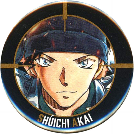 Shuichi Akai Detective Conan Button Scarlet Can Can Fair Target Store Purchase Bonus [USED]
