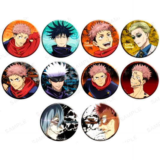Set of 10 Jujutsu Kaisen Juju Button +75 [USED]