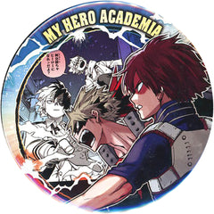 My Hero Academia Katsuki Bakugo Shoto Todoroki Collection Can Badge Big Strongest Duo Version My Hero Academia Exhibition Drawing Smash Limited Buttons [USED]