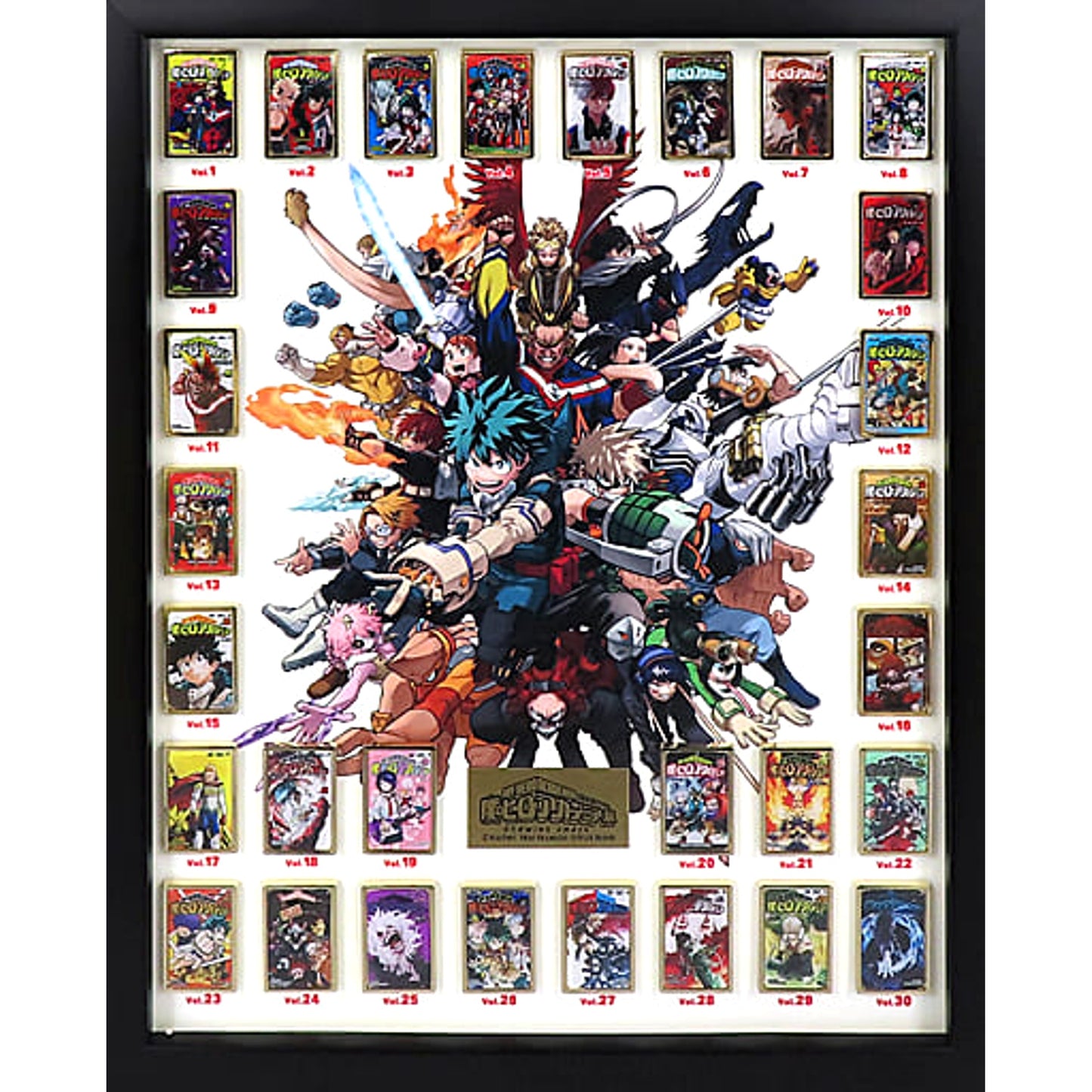 Izuku Midoriya & Others My Hero Academia JC Vol.1-30 Framed Pins Set My Hero Academia Exhibition Drawing Smash Limited Made-to-Order Limited [USED]