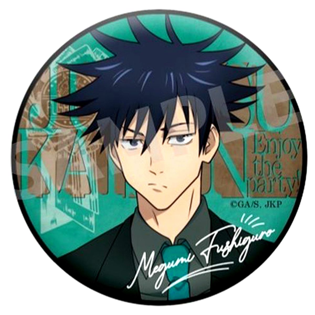 Megumi Fushiguro Jujutsu Kaisen Trading Matte Button Party Ver. [USED]