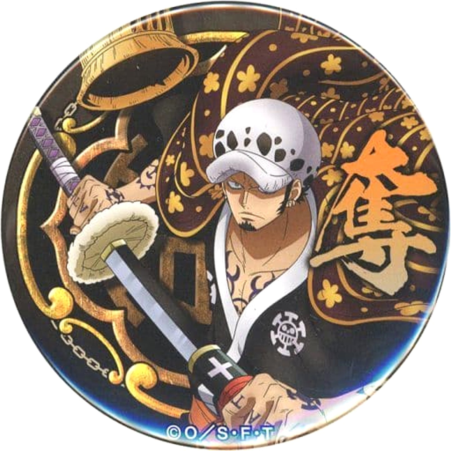 One Piece Trafalgar Law Yakara Can Badge Part 20 Wano Country Straw Store Limited Buttons [USED]