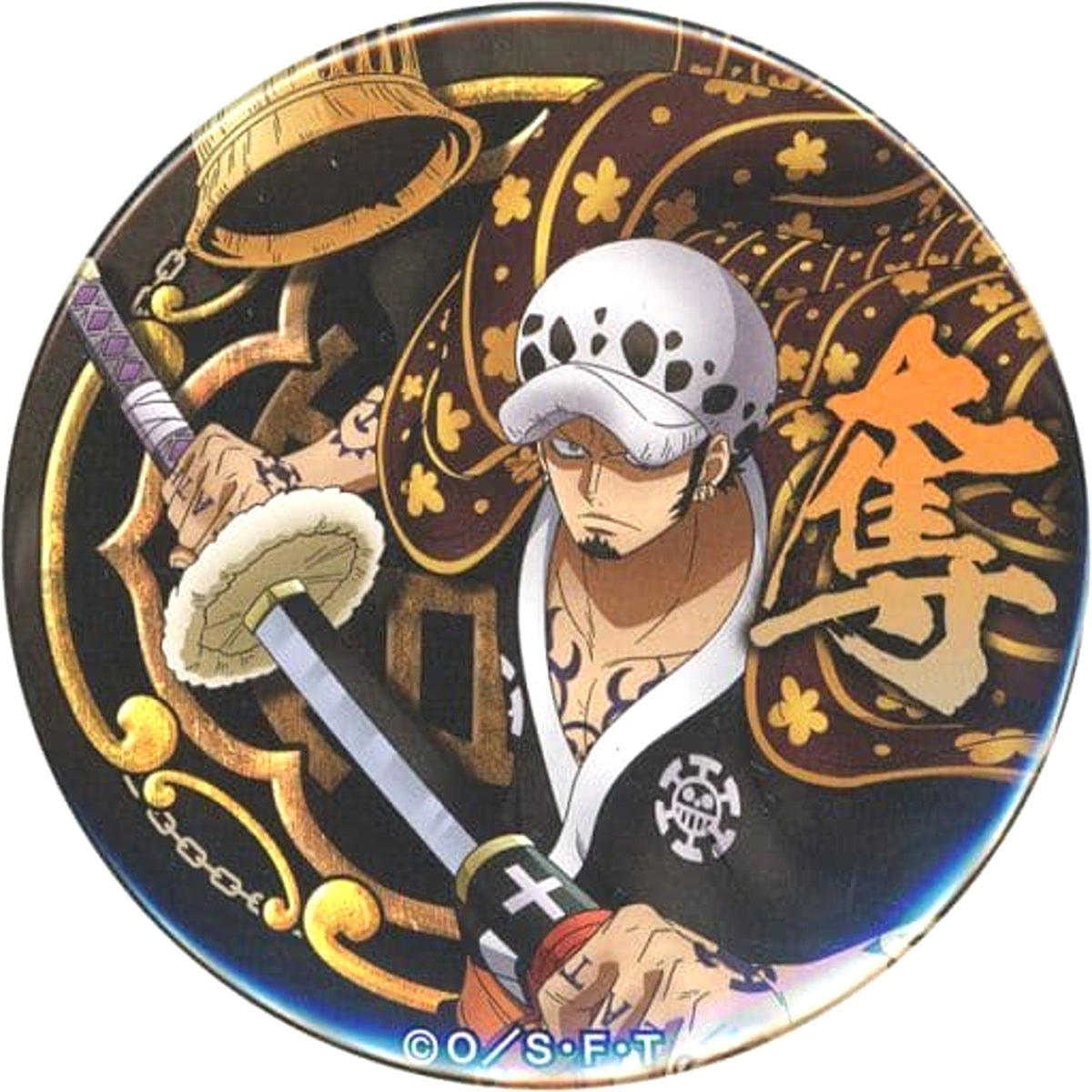 One Piece Trafalgar Law Yakara Can Badge Part 20 Wano Country Straw Store Limited Buttons [USED]