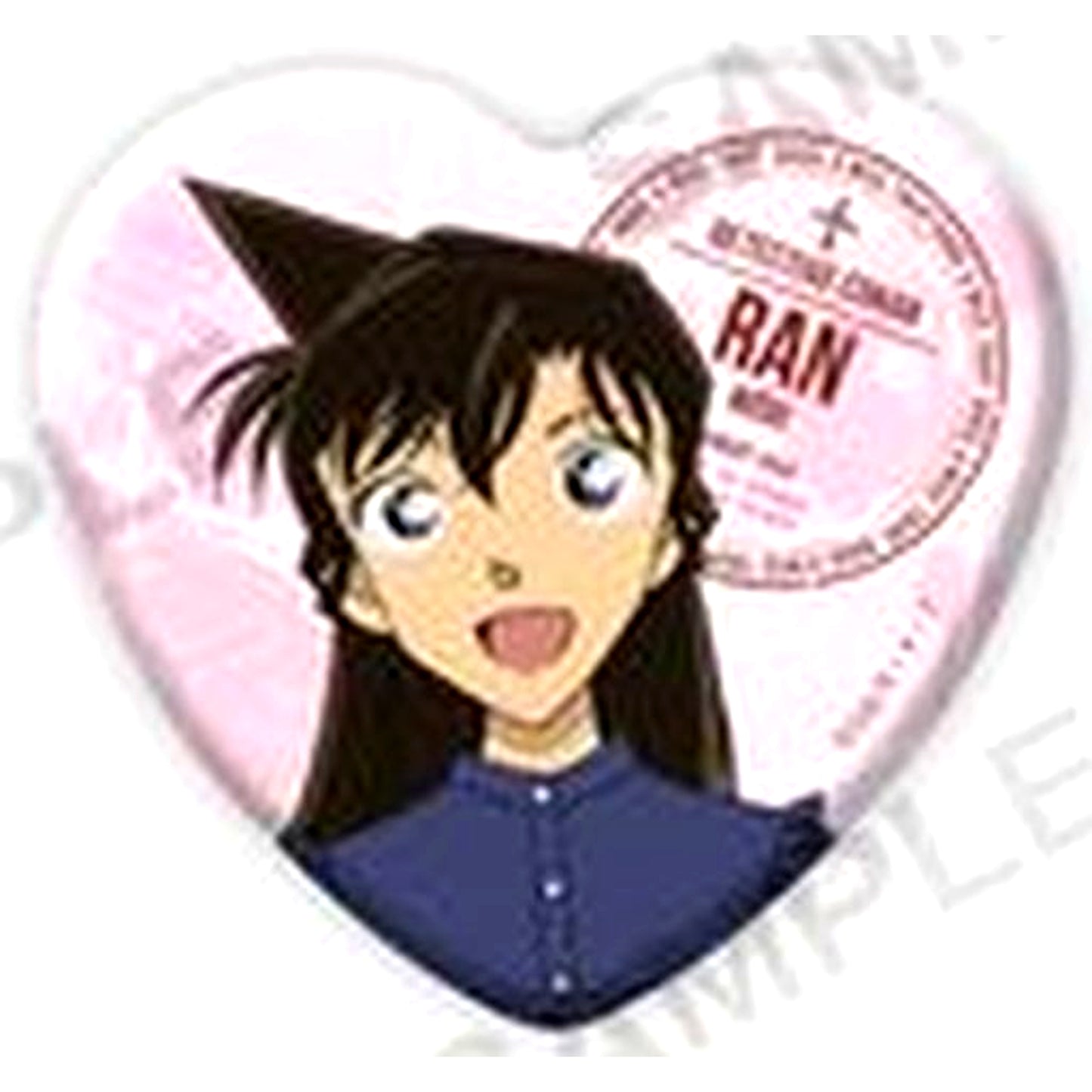 Ran Mouri Detective Conan Heart Shape Button Collection Travel Ver. [USED]
