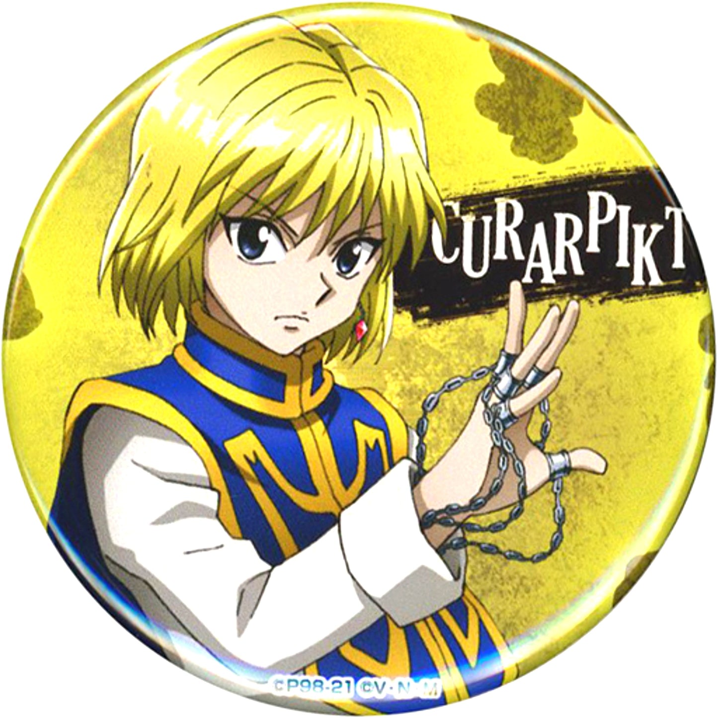 Kurapika Hunter x Hunter Button E-3 Prize WEB Kuji Vol 2 Battle Start [USED]