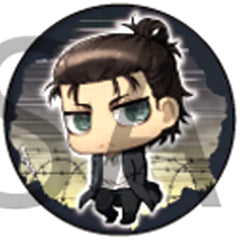 Attack on Titan Ellen Yeager Chimi Chara Can Badge 20 Buttons [USED]