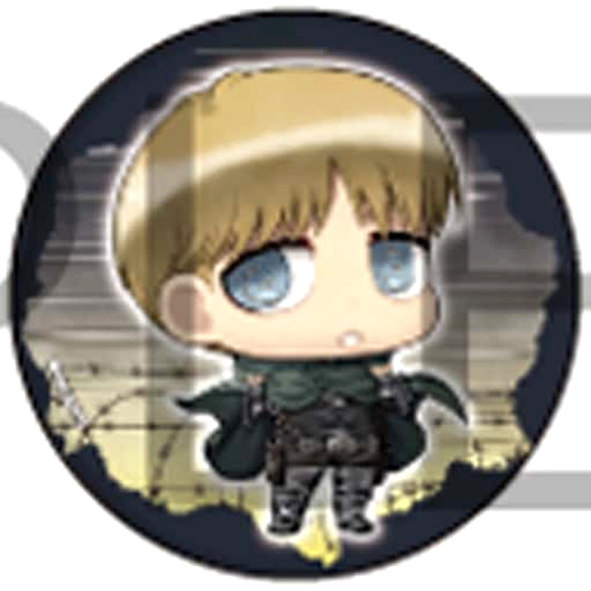 Attack on Titan Armin Arlert Chimi Chara Can Badge 20 Buttons [USED]
