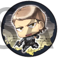 Attack on Titan Jean Kirstein Chimi Chara Can Badge 20 Buttons [USED]