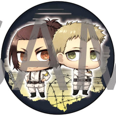 Attack on Titan Gabi Braun Falco Grice Chimi Chara Can Badge 21 Buttons [USED]