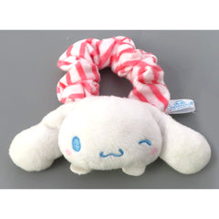 Cinnamoroll A/Red Pyokokyun Stripe Scrunchie [USED]
