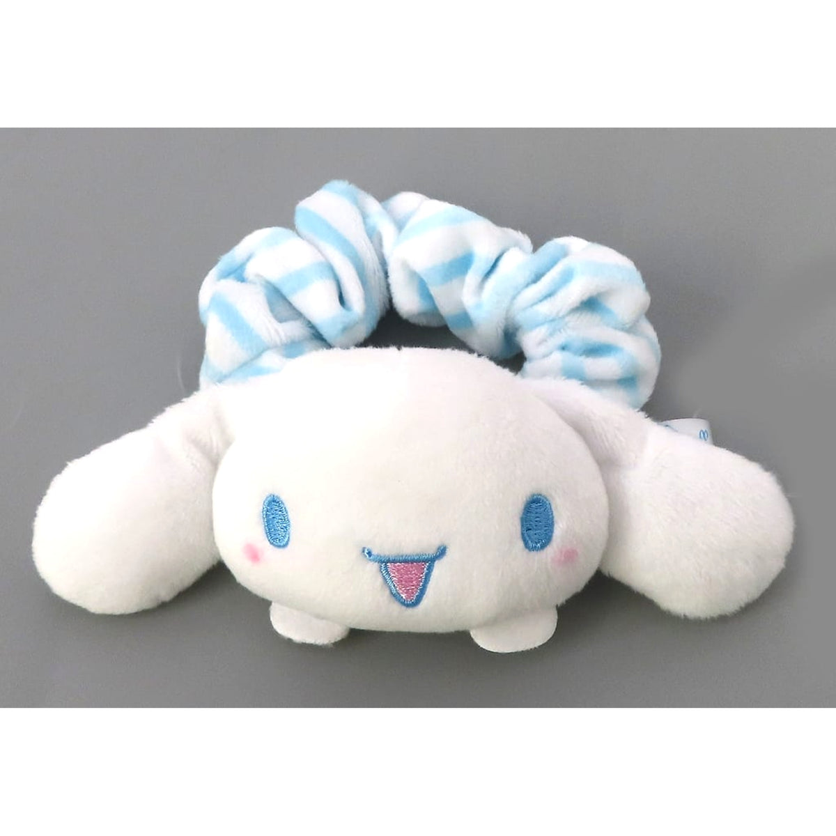 Cinnamoroll B/Blue Pyokokyun Stripe Scrunchie [USED]
