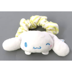 Cinnamoroll D/Yellow Pyokokyun Stripe Scrunchie [USED]