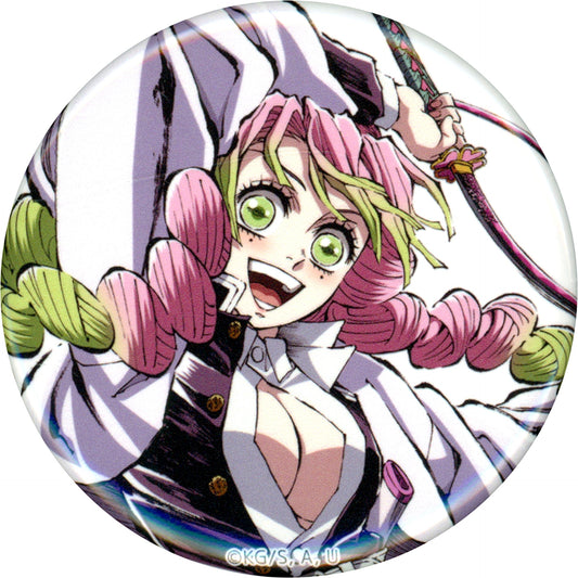 Mitsuri Kanroji Hiki Demon Slayer Kimetsu no Yaiba Swordsmith Village Hashira Training Arc 44mm Button B F Prize Interval Artbook Cover Illustration WEBSHOP Kuji C105 Goods [USED]