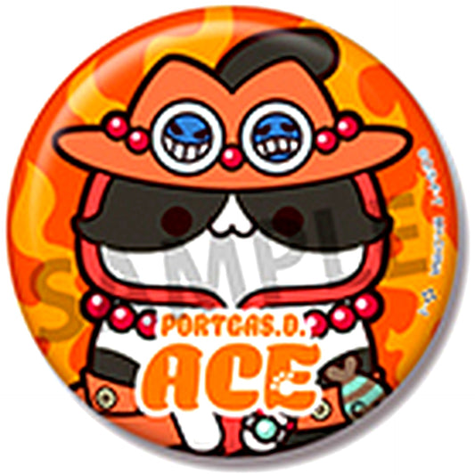 Portgas D. Ace Mega Cat Project One Piece Nyanpiece Nyann Button Collection [USED]