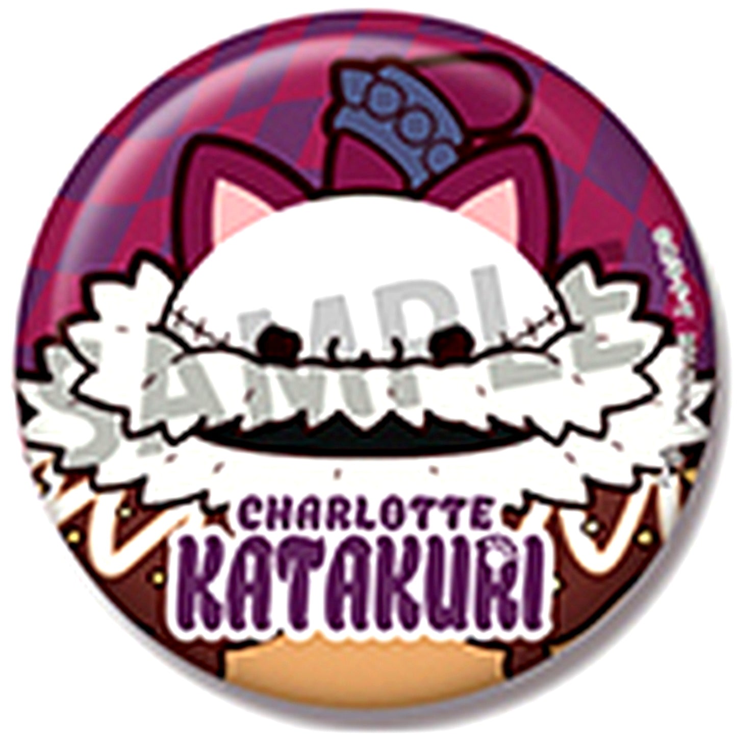 Charlotte Katakuri Mega Cat Project One Piece Nyanpiece Nyann Button Collection [USED]