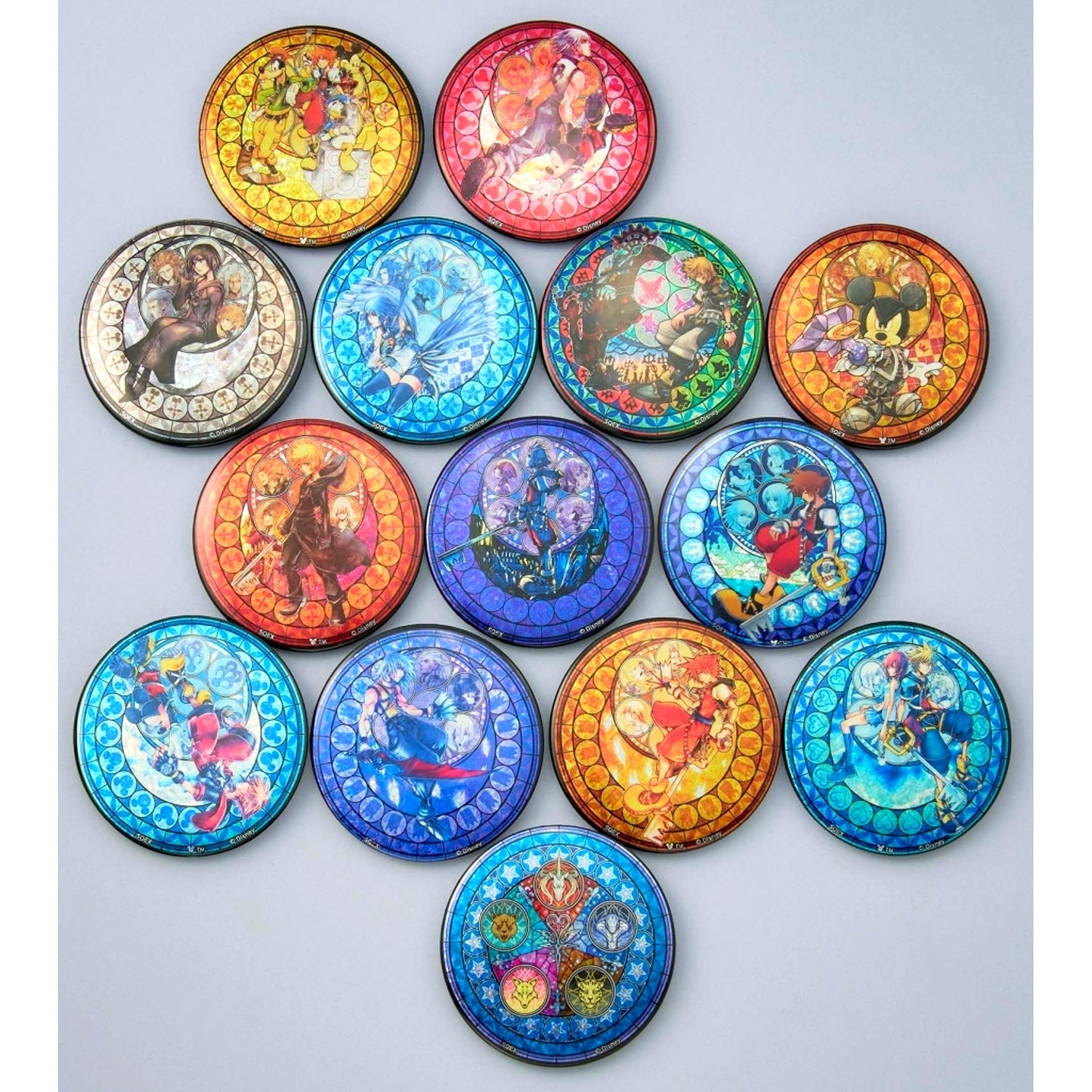 Set of 14 Kingdom Hearts Button Collection Plus [USED]