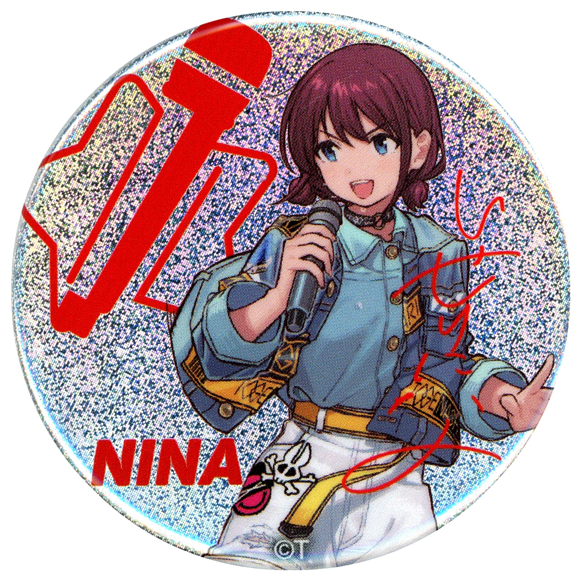 Nina Iseri BanG Dream! Girls Band Cry Printed Signature Button Its MyGO!!!!! x Togenashi Togeari Avoid Note [USED]