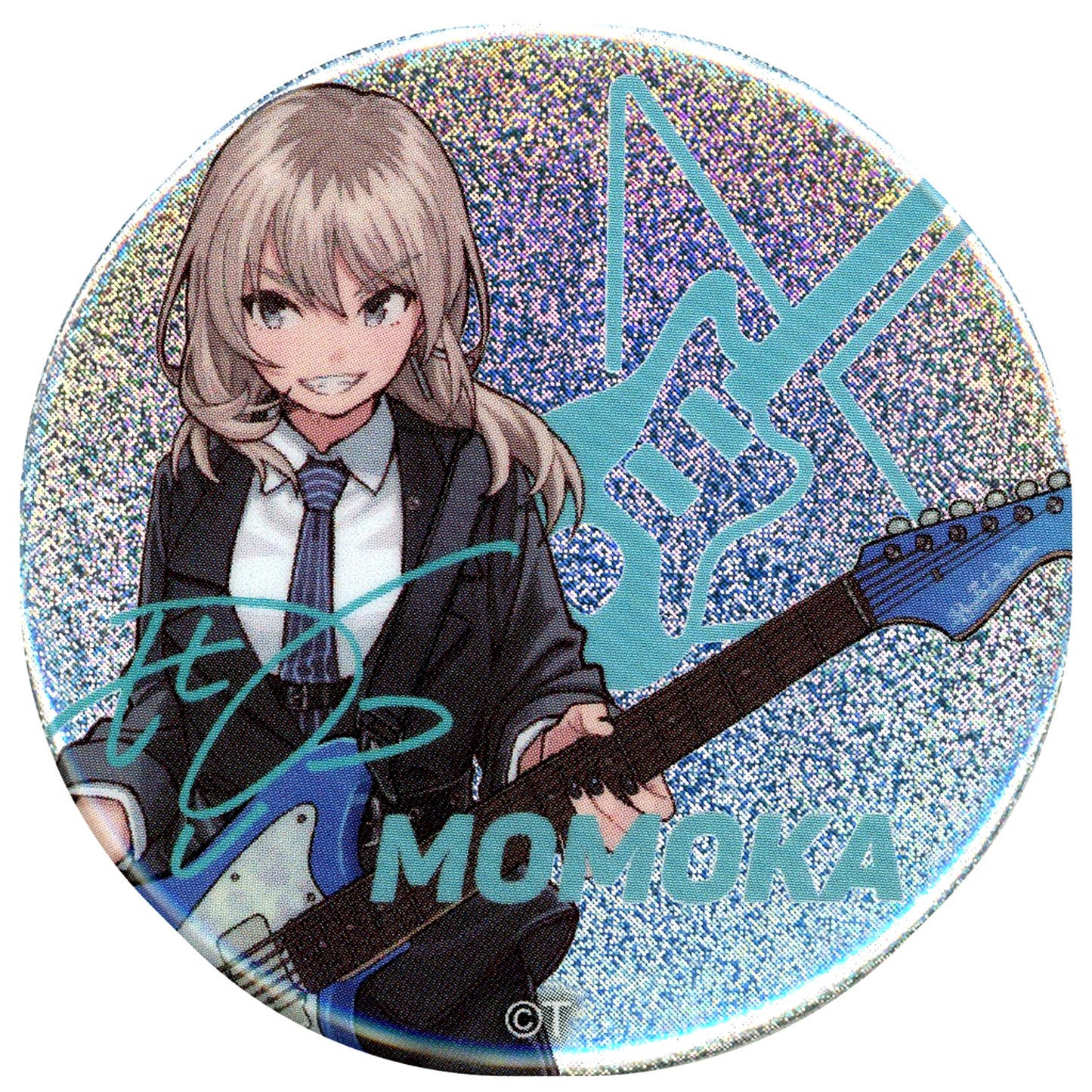 Momoka Kawaragi BanG Dream! Girls Band Cry Printed Signature Button Its MyGO!!!!! x Togenashi Togeari Avoid Note [USED]