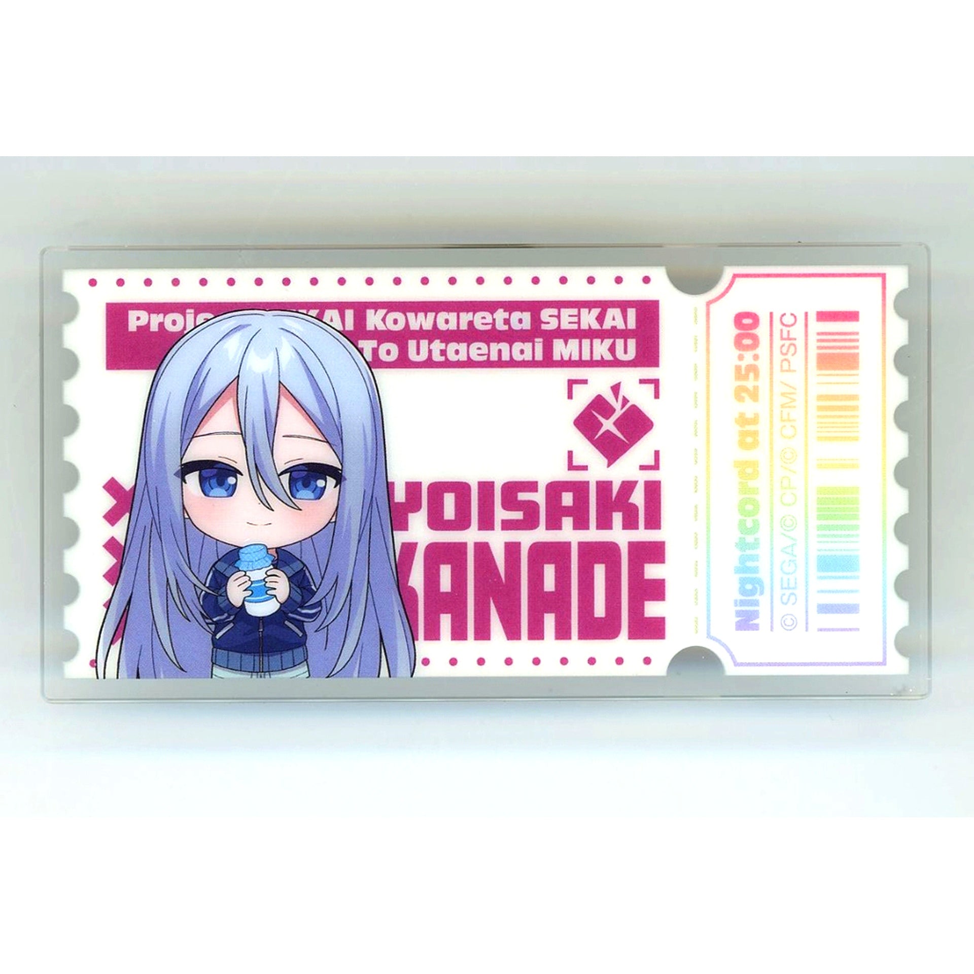 Kanade Yoisaki Project SEKAI The Movie A Broken World and Miku Who Cannot Sing Acrylic Badge B Lawson [USED]