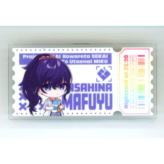 Mafuyu Asahina Project SEKAI The Movie A Broken World and Miku Who Cannot Sing Acrylic Badge B Lawson [USED]
