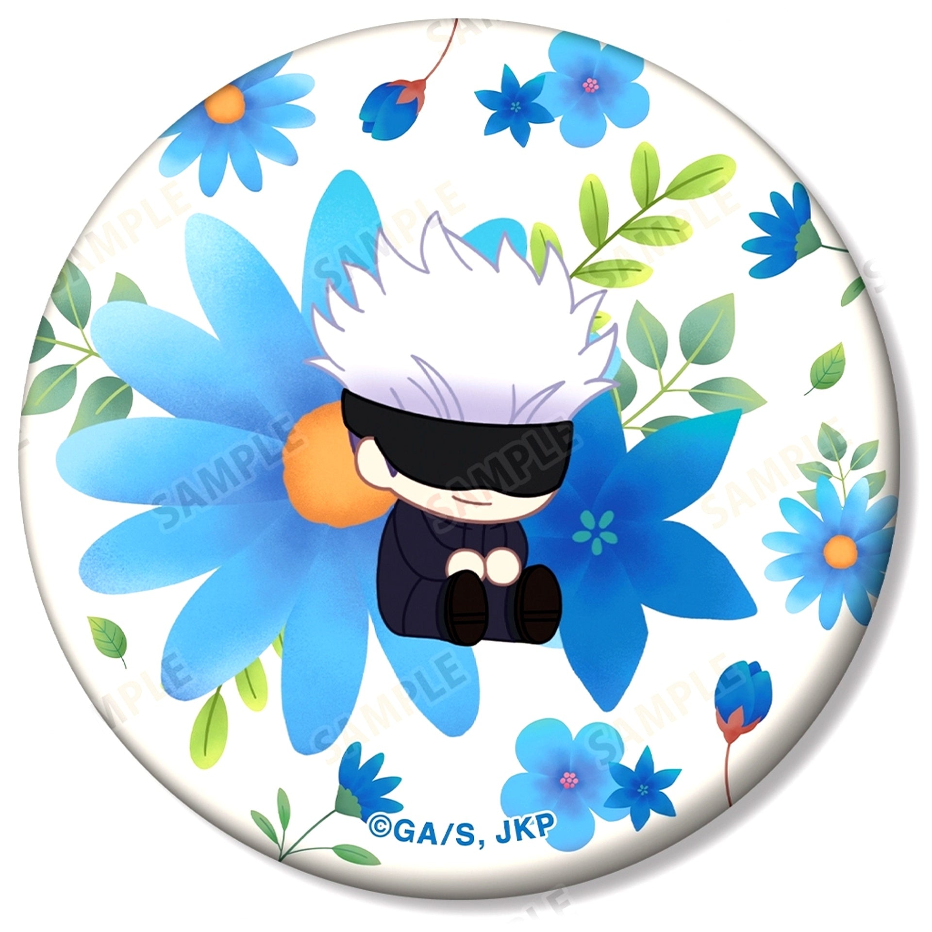 Satoru Gojo Jujutsu Kaisen Trading Botania Vol.2 Matte Button [USED]