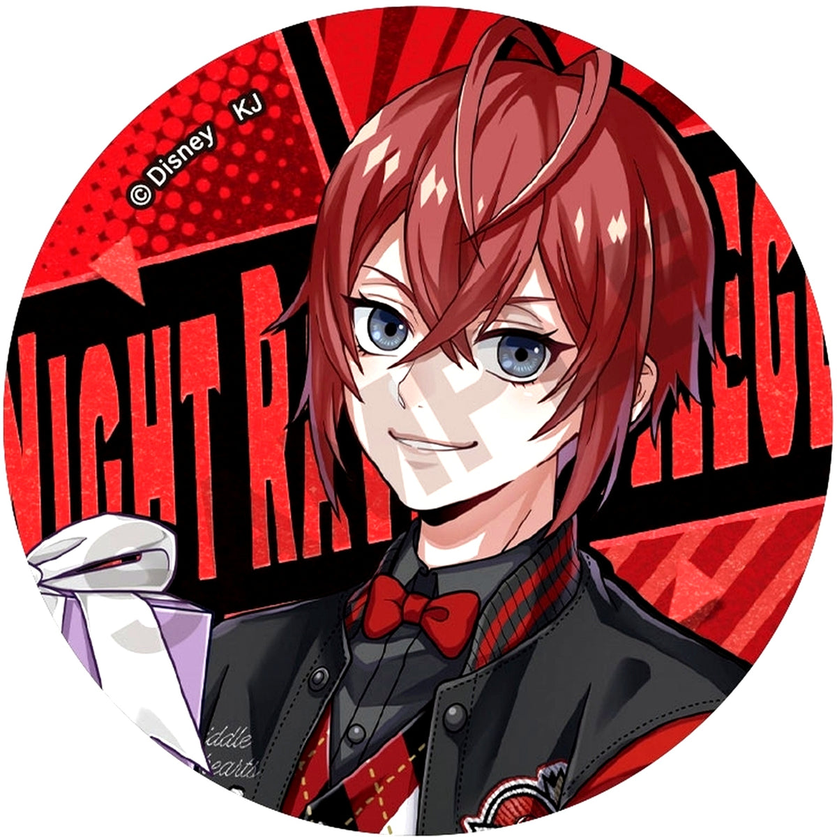 Riddle Rosehearts Union Birthday Disney Twisted-Wonderland Trading Glitter Button Vol.1 [USED]