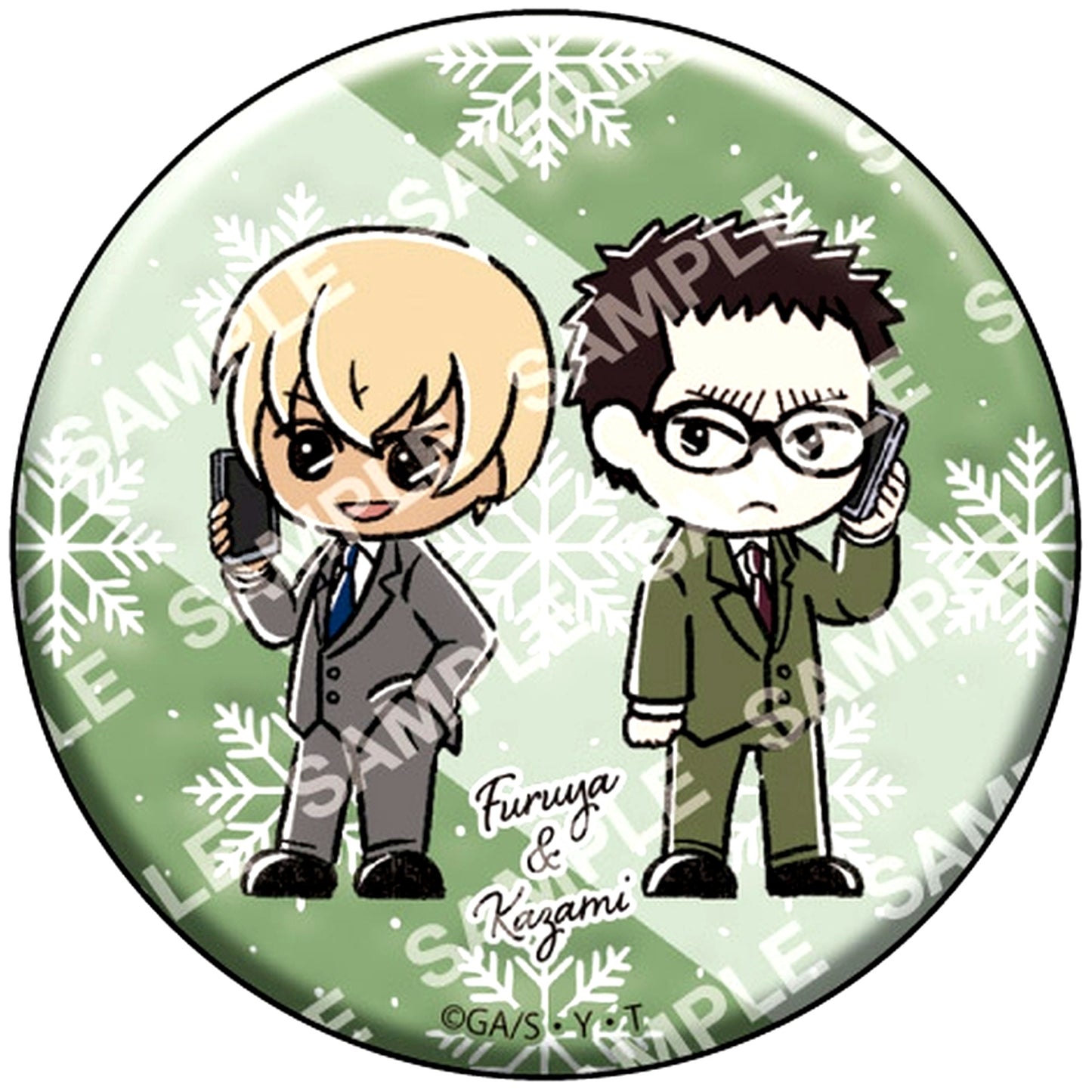 Furuya and Kazami Full Color Detective Conan Button Collection Yurusta Mini Part 3 [USED]