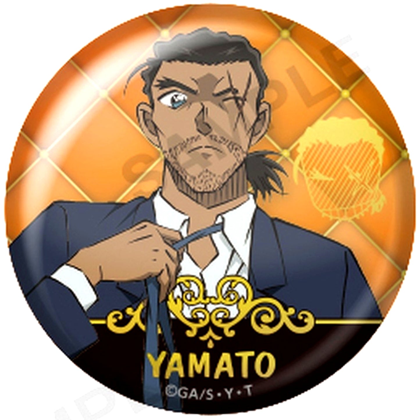 Kansuke Yamato Detective Conan Trading Hologram Button Sofa Ver. [USED]