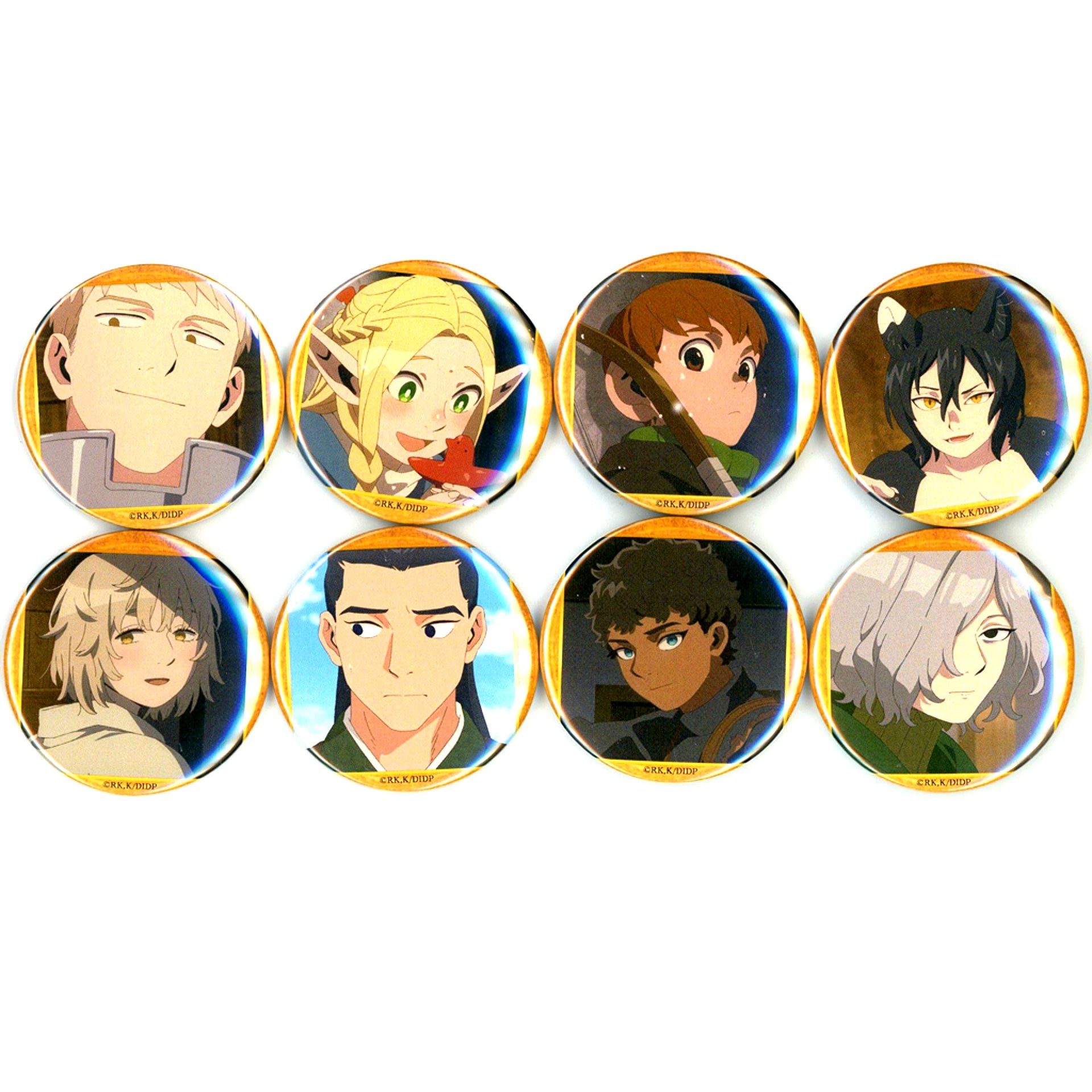 Set of 8 Delicious in Dungeon Character Button Collection A [USED]