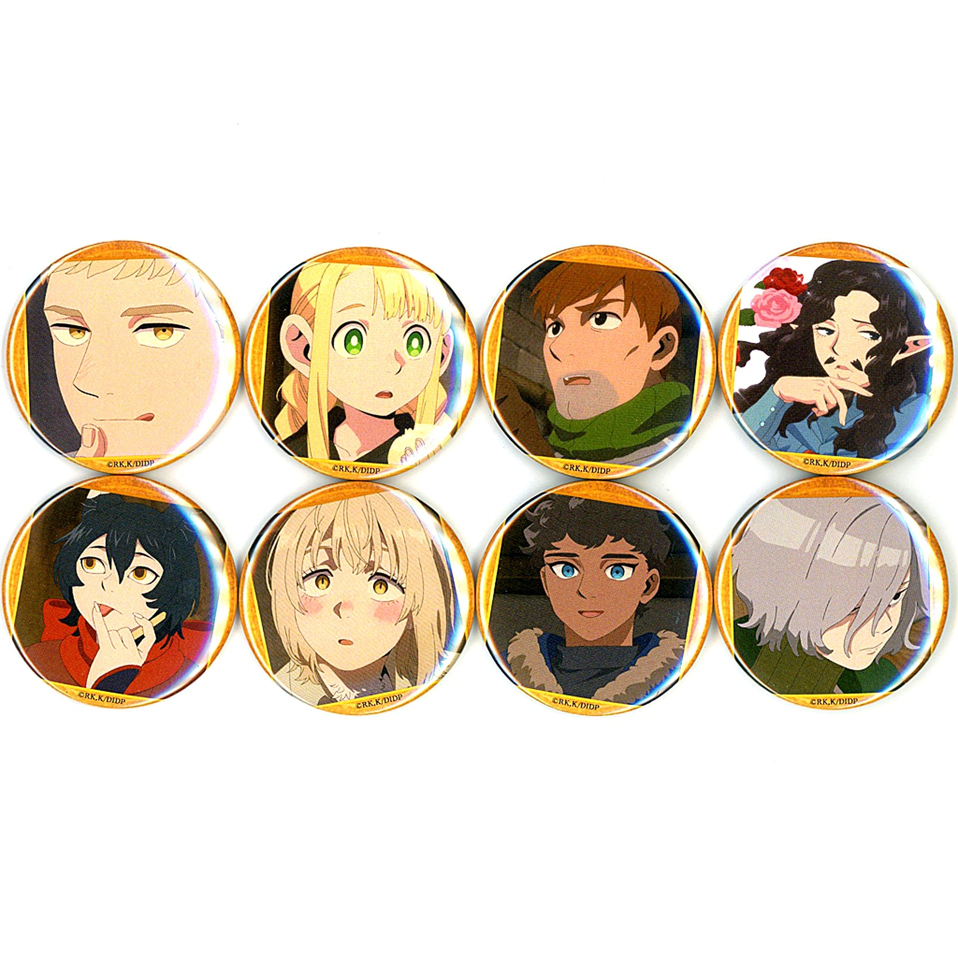 Set of 8 Delicious in Dungeon Character Button Collection B [USED]