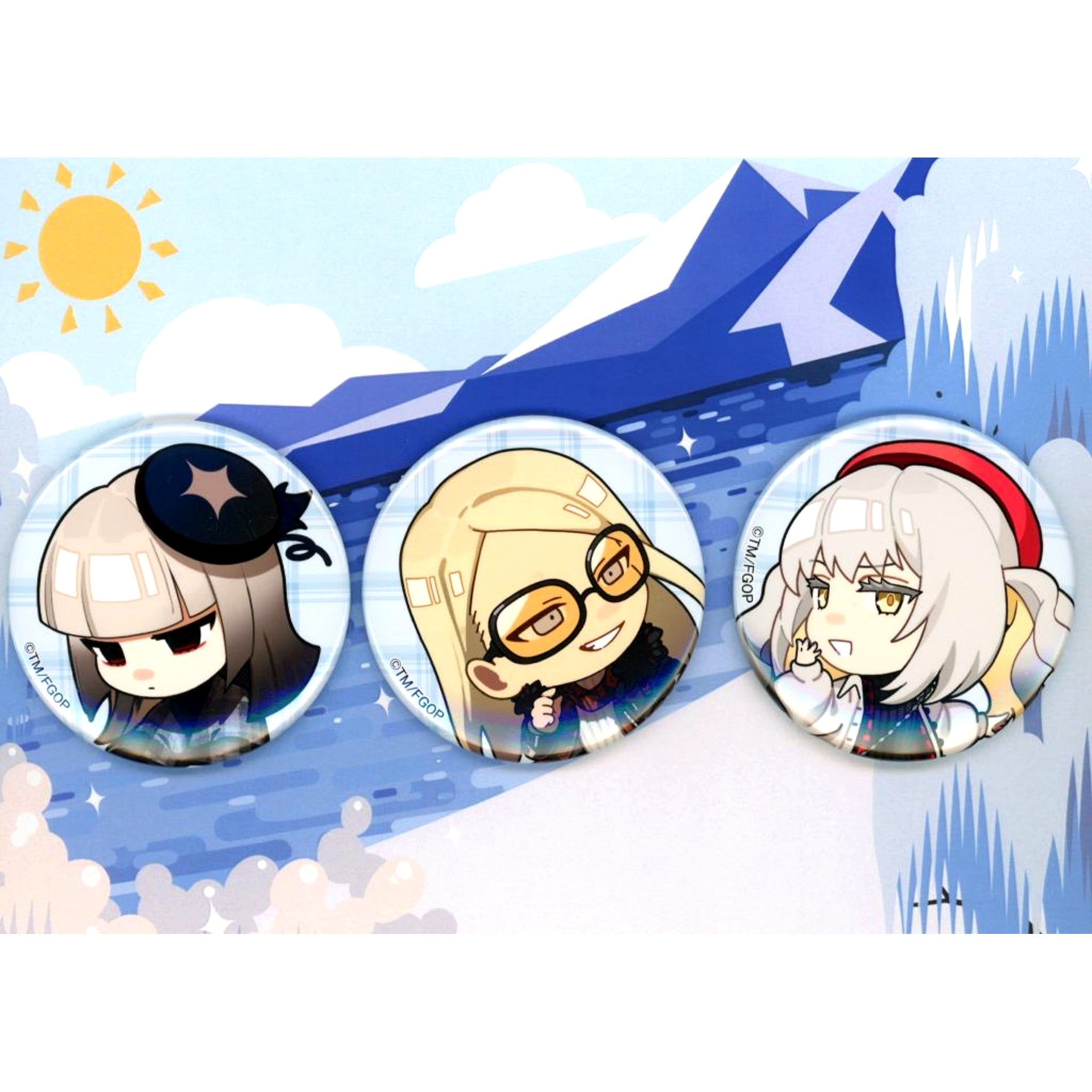 Fukushima Local Illustration Fate/Grand Order Button Set Chaldea Satellite Station 2024-2025 [USED]